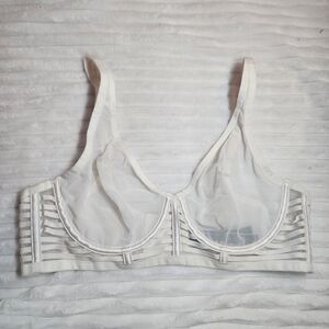 Victorias Secret Elegant Sheer White Bra